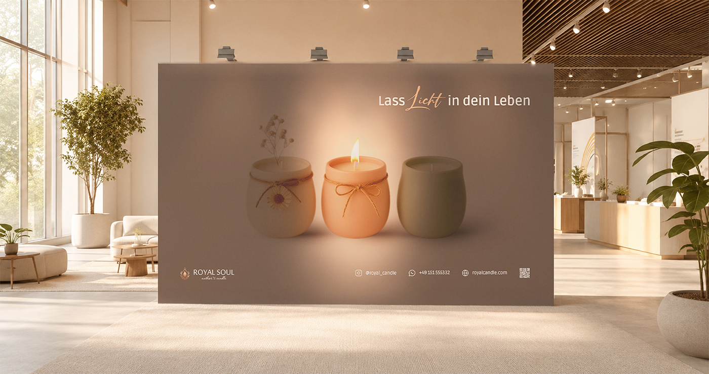 Werbebanner Royal Candle